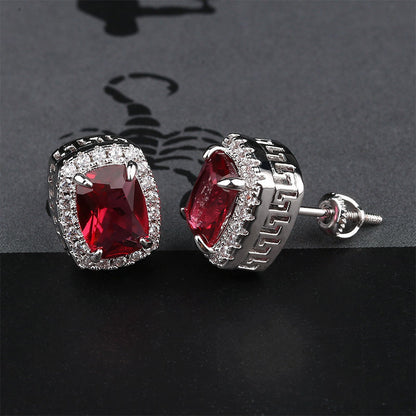 Emerald Cut Stud Earrings - Different Drips