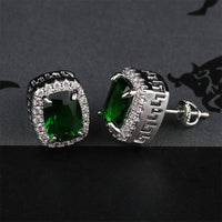 Thumbnail for Emerald Cut Stud Earrings - Different Drips