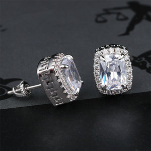 Emerald Cut Stud Earrings - Different Drips