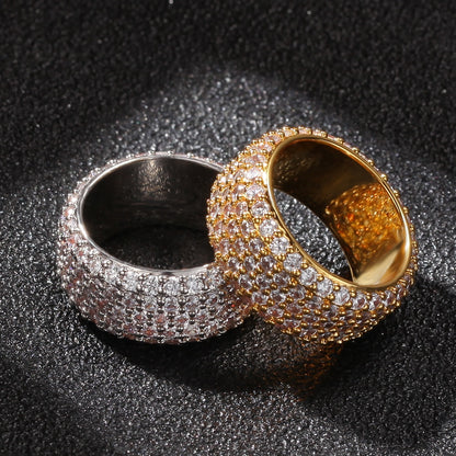 10mm 5 Row Round Cut Ring - Different Drips