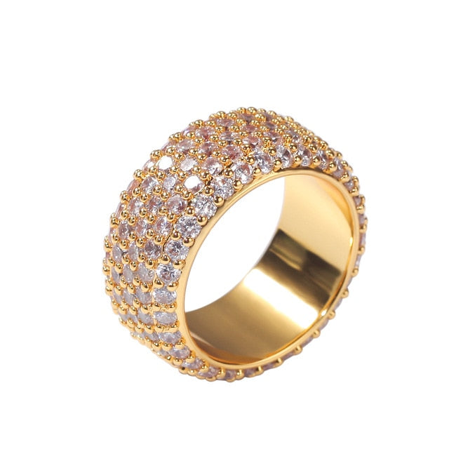 10mm 5 Row Round Cut Ring - Different Drips