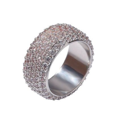 10mm 5 Row Round Cut Ring - Different Drips