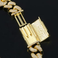 Thumbnail for 13mm Iced Mariner Cuban Link Bracelet - Different Drips