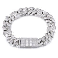 Thumbnail for 13mm Iced Mariner Cuban Link Bracelet - Different Drips