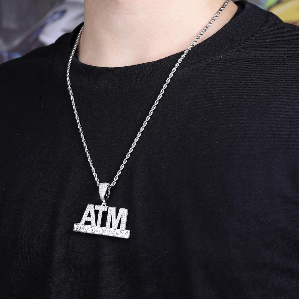 ATM Addicted to Money Iced Out Pendant - Different Drips