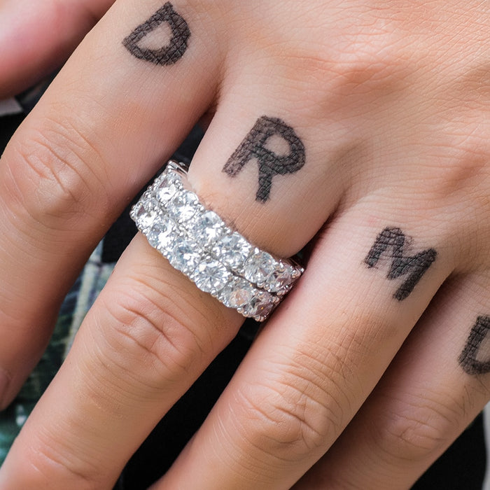 Double Row Eternity Ring - Different Drips
