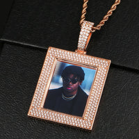 Thumbnail for Square Custom Picture Pendant - Different Drips