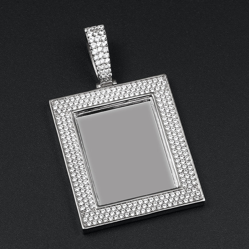 Square Custom Picture Pendant - Different Drips