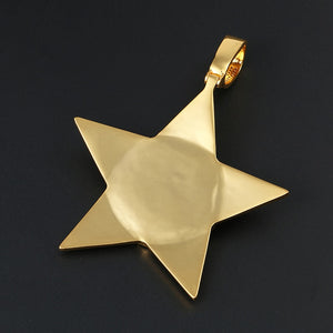 Custom Star Photo Pendant - Different Drips