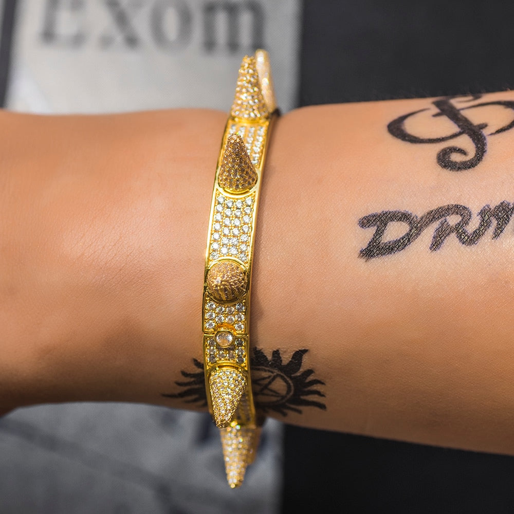 Premium Iced Out Spiked Bracelet - Different Drips