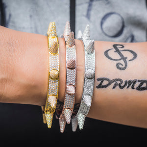 Premium Iced Out Spiked Bracelet - Different Drips