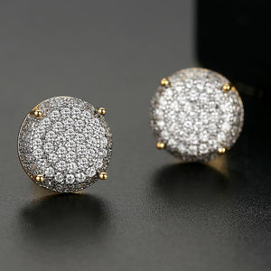 10mm Round Cut Stud Earrings - Different Drips