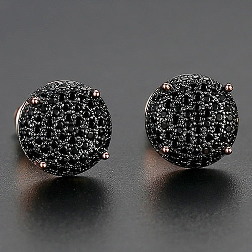 10mm Round Cut Stud Earrings - Different Drips