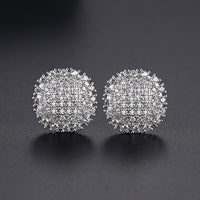 Thumbnail for Flat Round Cut Stud Earrings - Different Drips