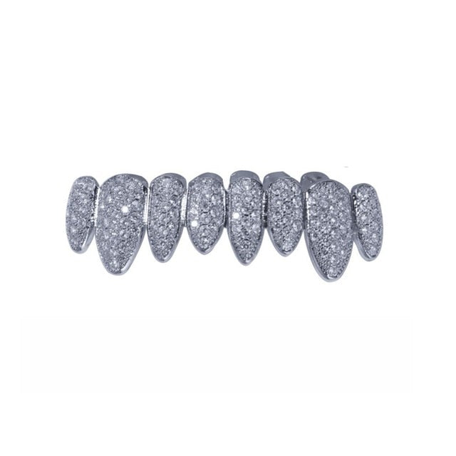 Iced Out Yellow Gold/White Gold Grillz - Different Drips