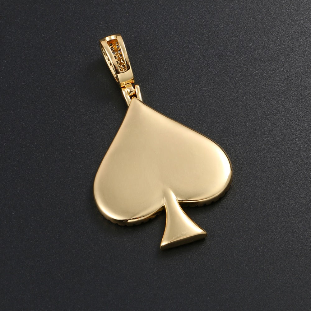 Spades Custom Picture Pendant - Different Drips