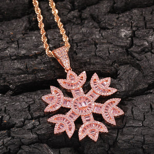 Snow Flake Pendant - Different Drips