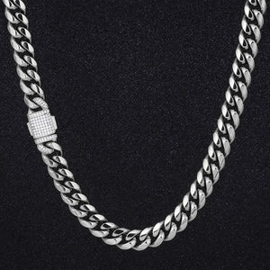 12mm Miami Cuban Link Chain Iced Clasp - Different Drips