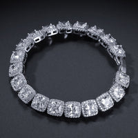 Thumbnail for 12mm Glacier Clustered Tennis Bracelet - Different Drips