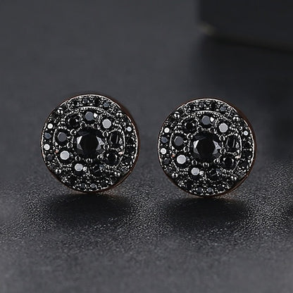 Round Crown Clustered Earrings - Different Drips