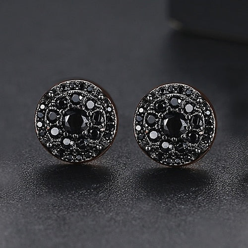 Round Crown Clustered Earrings - Different Drips