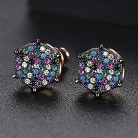 Thumbnail for 9MM Micro Pave Diamonds Stud Earrings - Different Drips