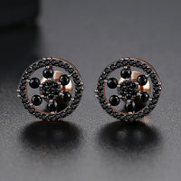 Thumbnail for Round Flower Cluster Stud Earrings - Different Drips