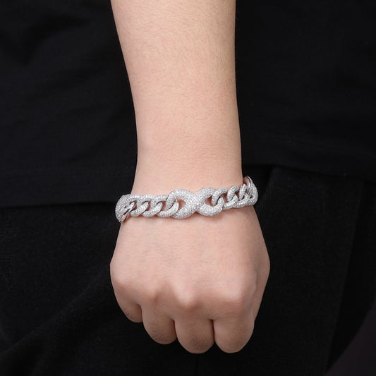 14mm Infinity Cuban Bracelet - Different Drips