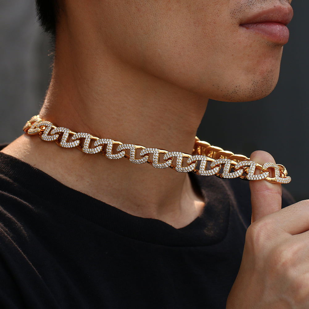 11mm Iced Spiral Link Chain - Different Drips