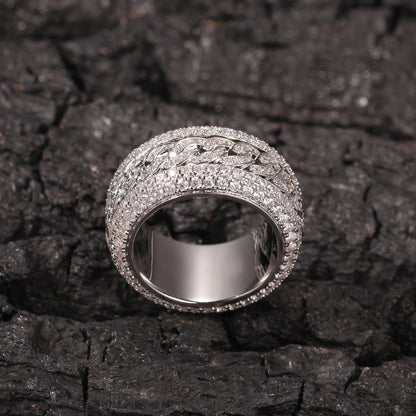 Iced Cuban Rotatable Ring - Different Drips