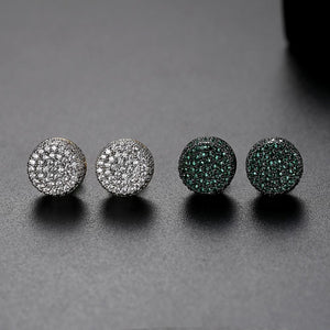 9MM Round Cut Stud Earrings - Different Drips