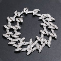 Thumbnail for 20mm Iced Out Twist Link Chain - Different Drips