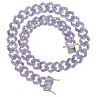 Thumbnail for 12mm Purple Miami Cuban Link Choker - Different Drips