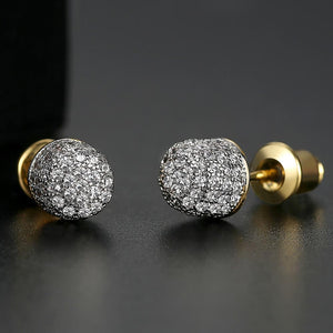 Oval Studded Earrings - Different Drips