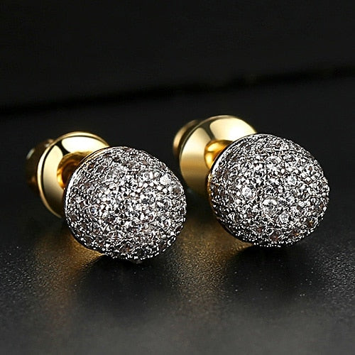 Oval Studded Earrings - Different Drips