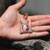 Thumbnail for Money Bag Custom Picture Pendant - Different Drips