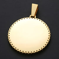 Thumbnail for Large Round Custom Photo Pendant - Different Drips
