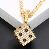 Thumbnail for Iced Out Dice Pendant - Different Drips