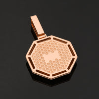Thumbnail for Iced Octagon Custom Picture Medallions Pendant - Different Drips