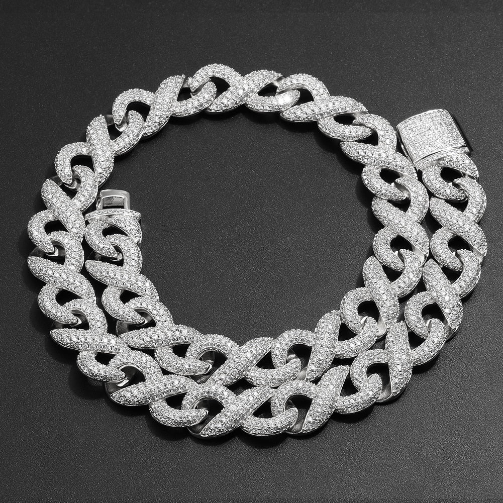 15mm Iced Out Infinity Link Chain – Different Drips