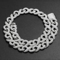 Thumbnail for 15mm Iced Out Infinity Link Chain - Different Drips
