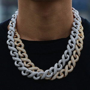 15mm Iced Out Infinity Link Chain - Different Drips