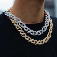 Thumbnail for 15mm Iced Out Infinity Link Chain - Different Drips