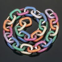 Thumbnail for Iced Out 22mm Fully Multi-Colored Chain - Different Drips