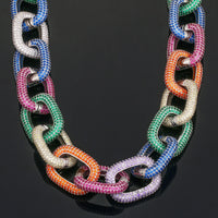 Thumbnail for Iced Out 22mm Fully Multi-Colored Chain - Different Drips
