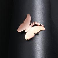 Thumbnail for Rose Gold Iced Butterfly Pendant - Different Drips
