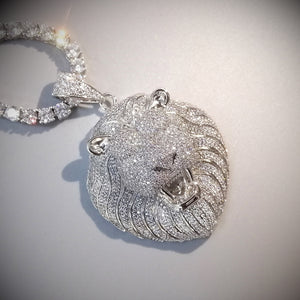 Iced Out Lion Pendant - Different Drips