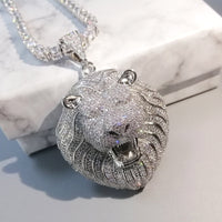 Thumbnail for Iced Out Lion Pendant - Different Drips