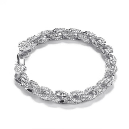 8mm Iced Out Rope Bracelet - Different Drips