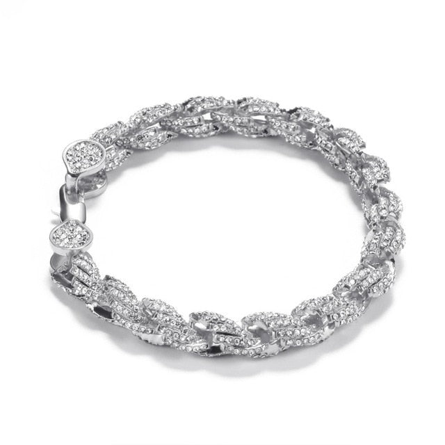 8mm Iced Out Rope Bracelet - Different Drips